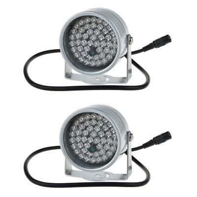 2pcs 48 Led Illuminator Ir Infrared Night Vision Light For Security Cctv Camera