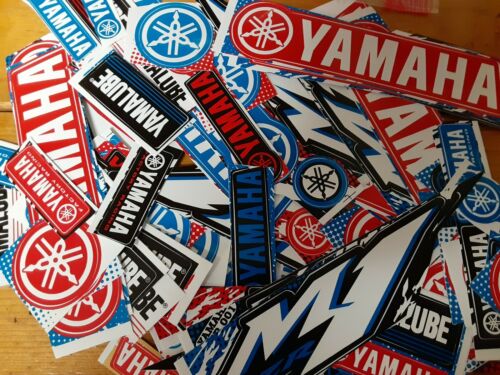Lot Set Of 10 Yamaha Style Stickers Racing Motorcycle Motocross Yz Yzf R1 R6 M1