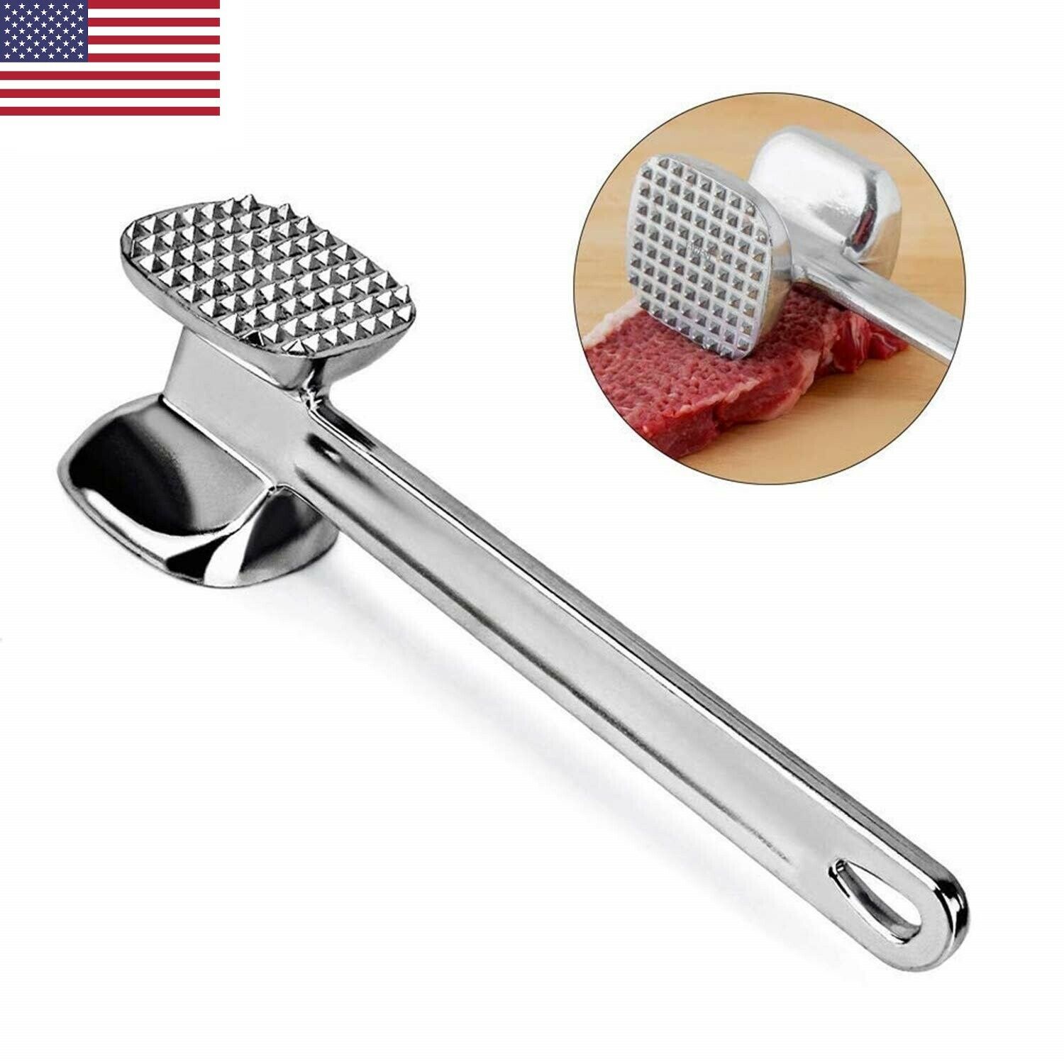 Us Meat Tenderizer Mallet Small Travel Food Hammer Mallet Tool Beef Pork Chic
