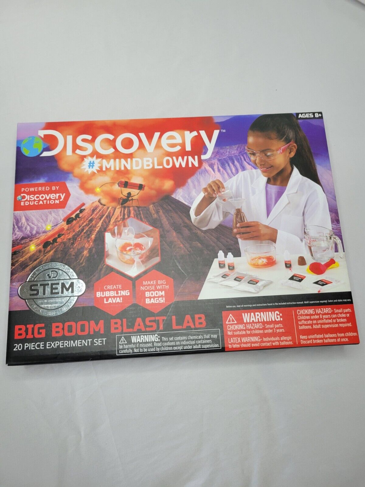 Discovery Big Boom Blast Lab (20 Piece Experiment Set)
