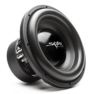 New Skar Audio Evl-12 D2 2500w Max Power 12-inch Dual 2 Ohm Spl/sq Car Subwoofer