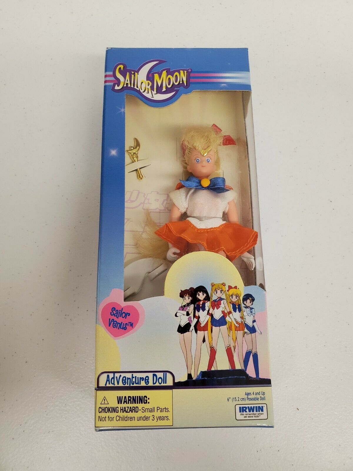 Rare 2000 Sailor Moon Adventure Doll 6" Sailor Moon Nib Sailor Venus